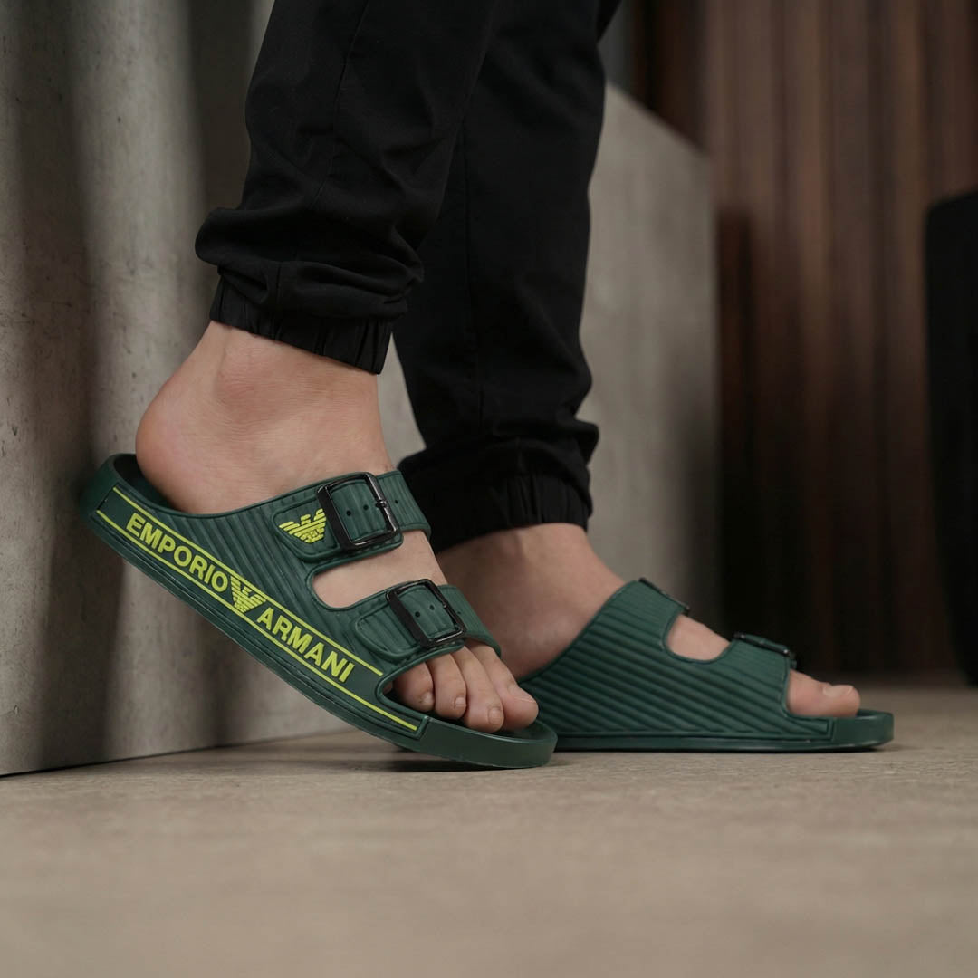 Claquette Double Strap Slides tk