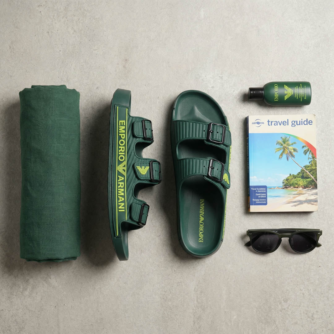 Claquette Double Strap Slides tk