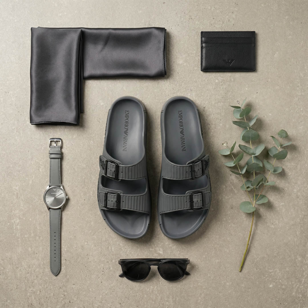 Claquette Double Strap Slides tk