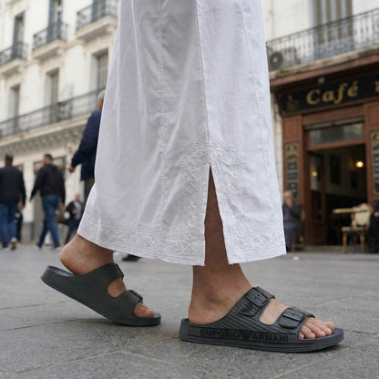 Claquette Double Strap Slides tk