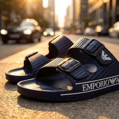 Claquette Double Strap Slides tk