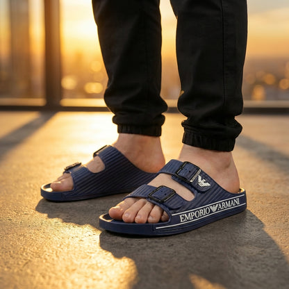 Claquette Double Strap Slides tk